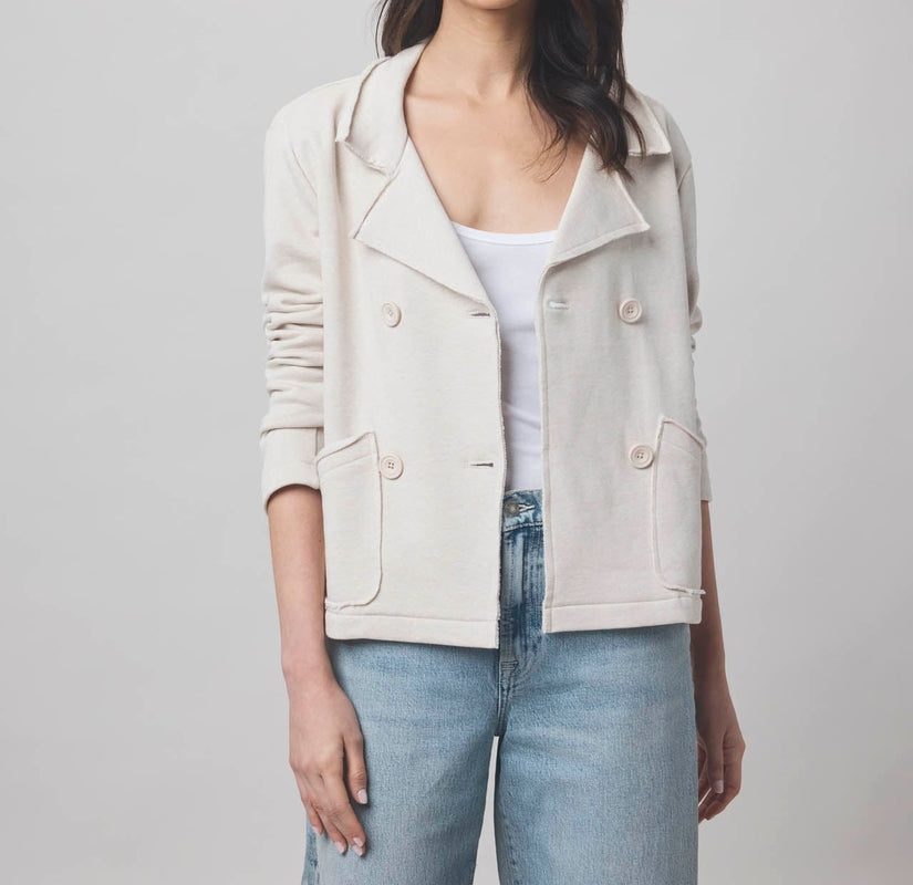 Structured Terry Blazer Jacket