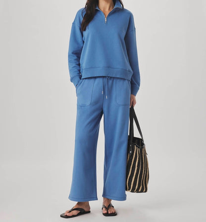 Balanced Draped Mockneck Pullover