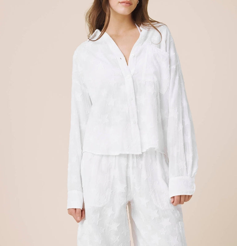 Star Button Down Top