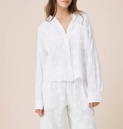 Star Button Down Top