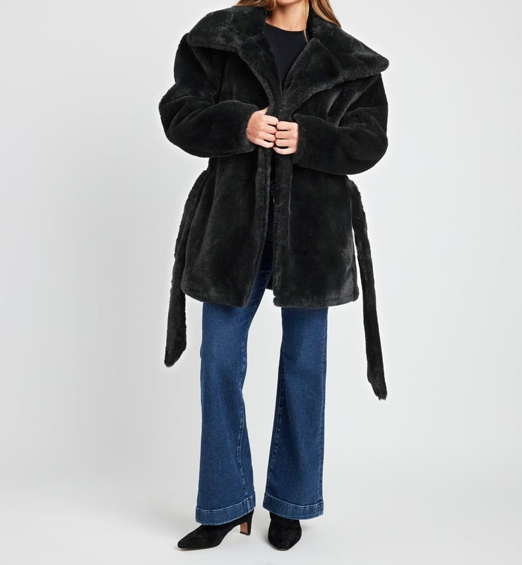 Airy Smooth Fur Jacket