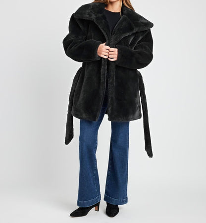 Airy Smooth Fur Jacket
