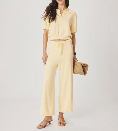 Cropped Knit Pant Pants