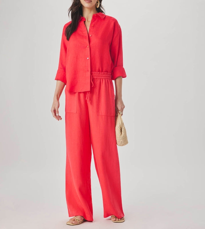 Linen Paperbag Pants