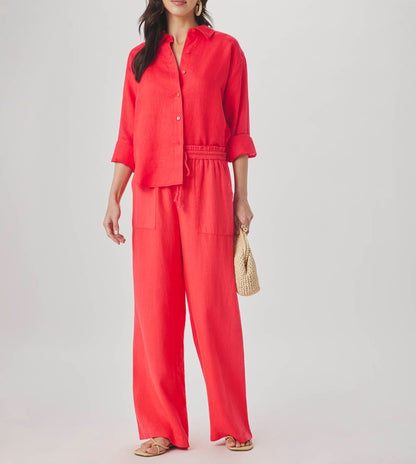 Linen Paperbag Pants