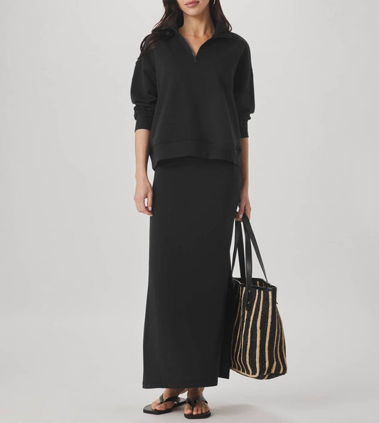 Balanced Draped Mockneck Pullover