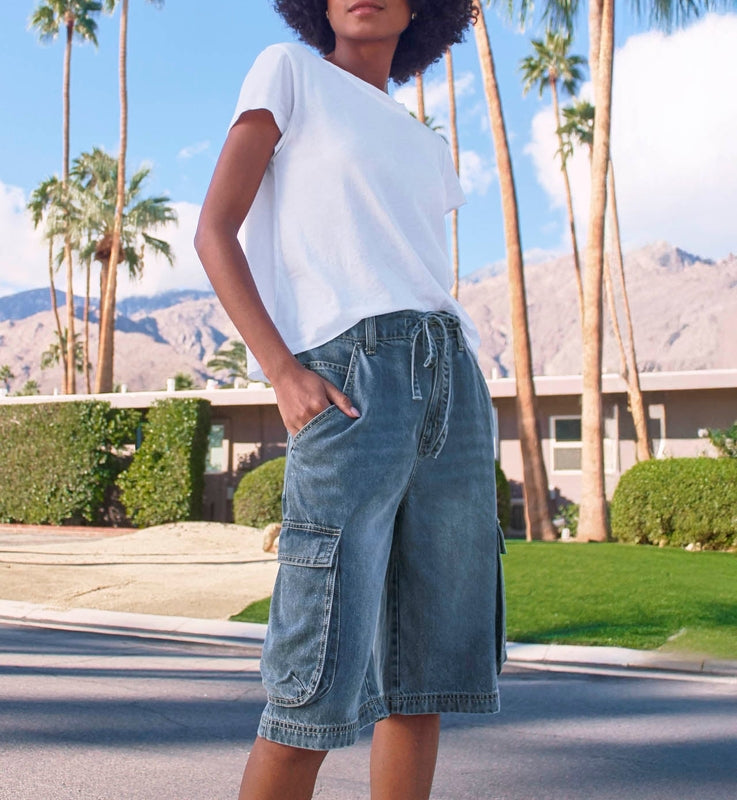 Lounge Denim Cargo Shorts