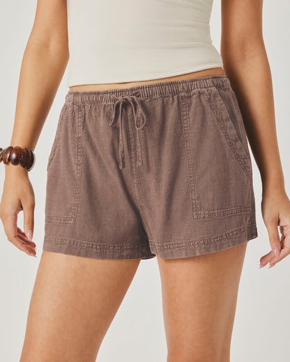 Textured Gentle Short Shorts