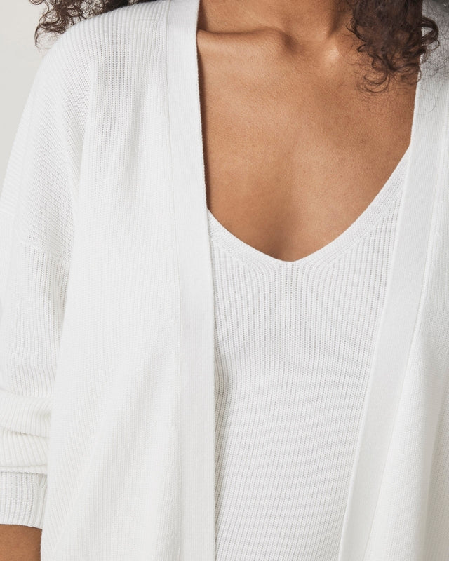 Woven Simple Open Cardigan