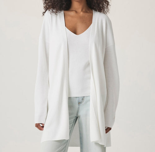 Woven Simple Open Cardigan