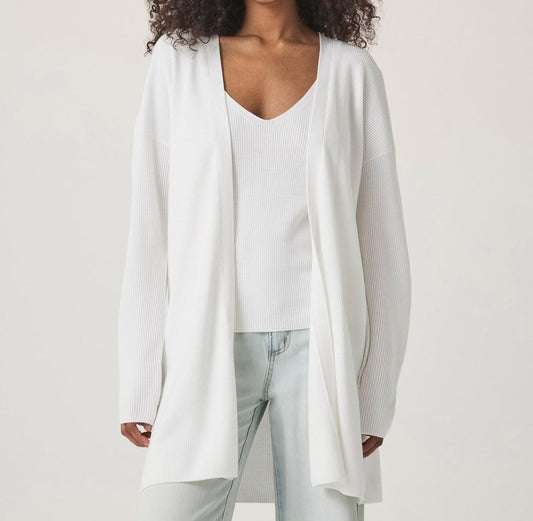 Woven Simple Open Cardigan