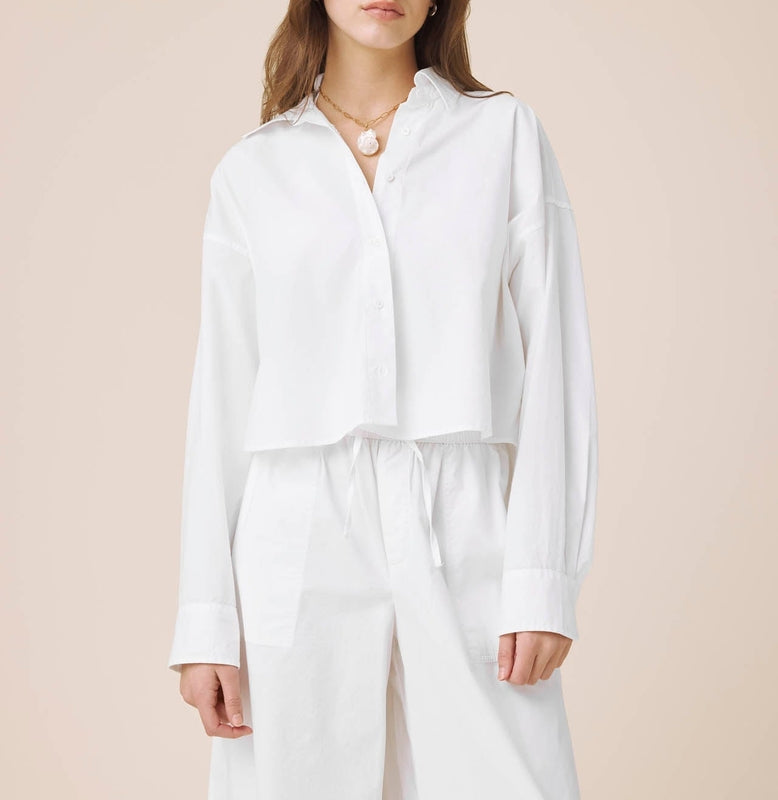 Poplin Button Down Top