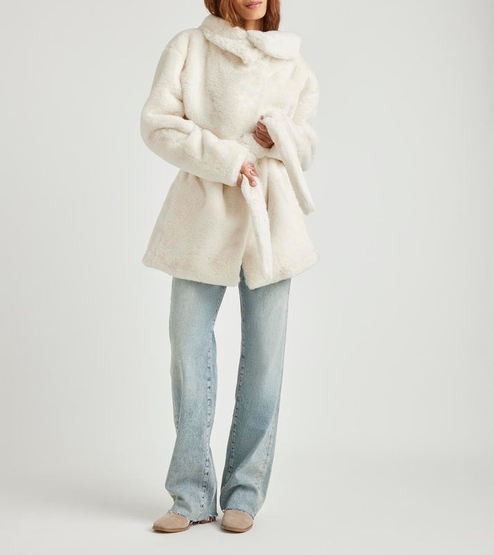 Airy Smooth Fur Jacket