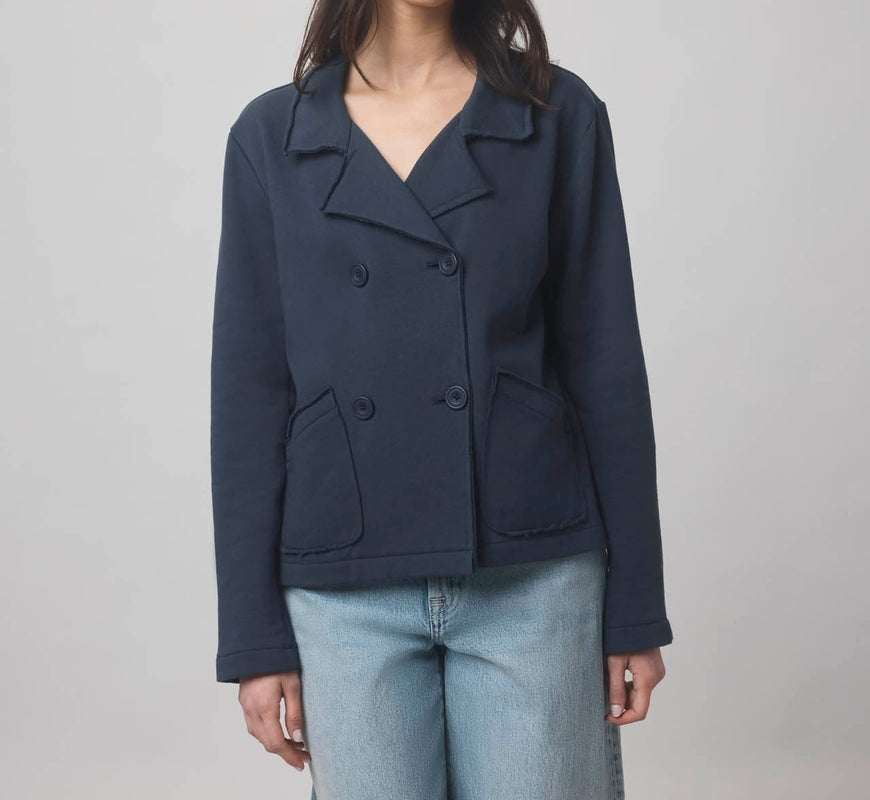 Structured Terry Blazer Jacket