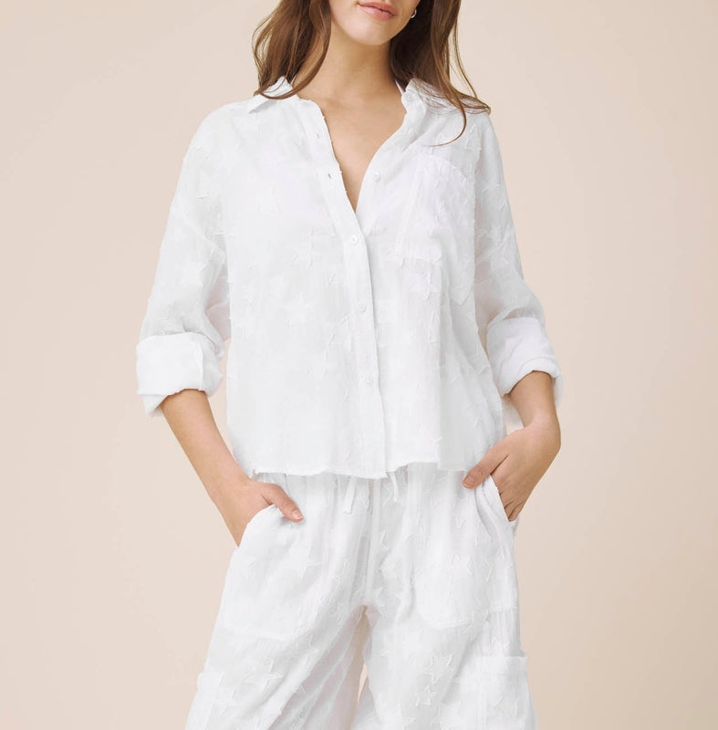 Star Button Down Top