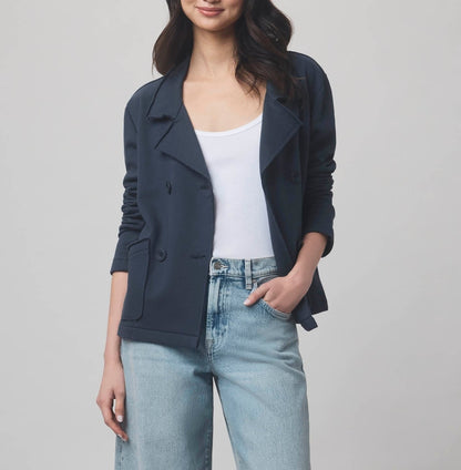 Structured Terry Blazer Jacket