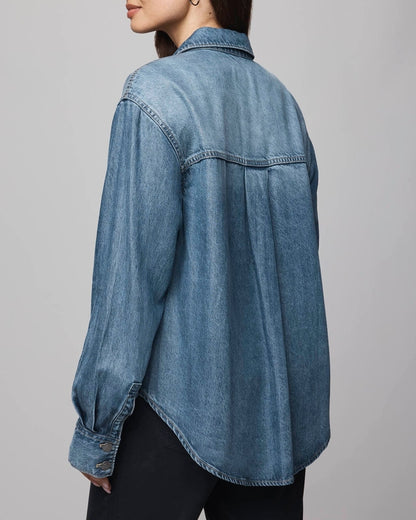 Lounge Denim Shacket Jacket