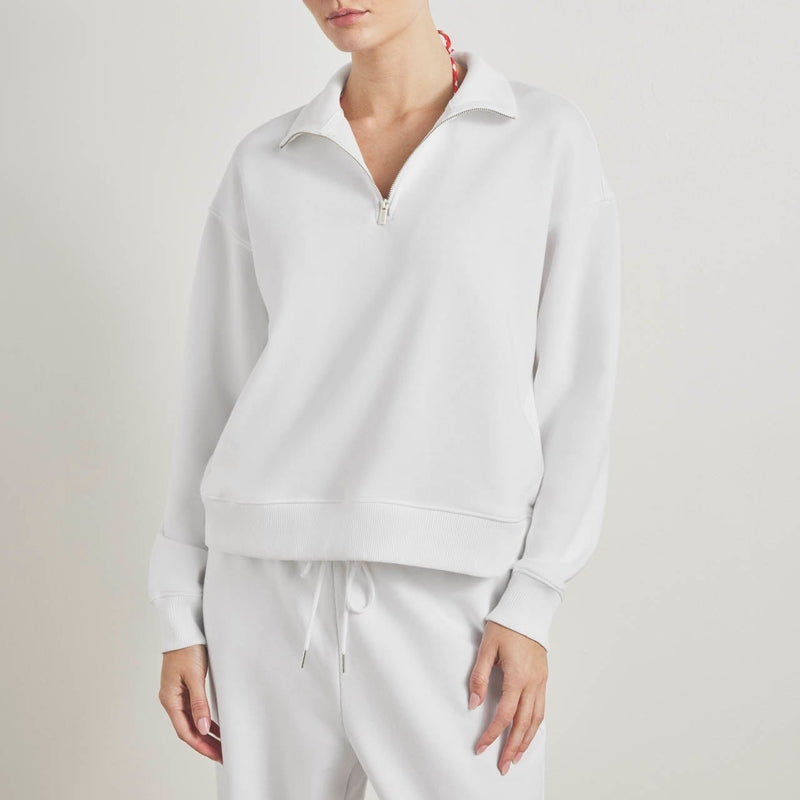 Balanced Draped Mockneck Pullover