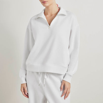 Balanced Draped Mockneck Pullover