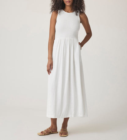 Woven Simple Smocked Dress