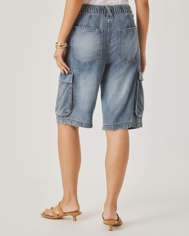 Lounge Denim Cargo Shorts