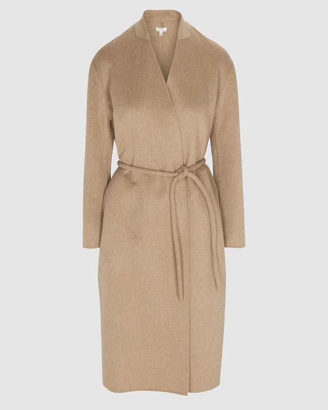 Waist Tie Wool Jacket