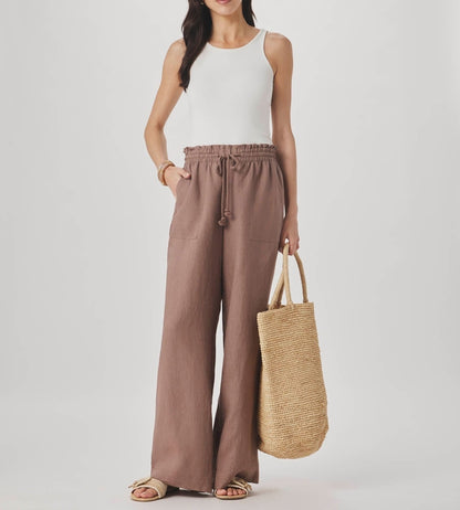 Linen Paperbag Pants