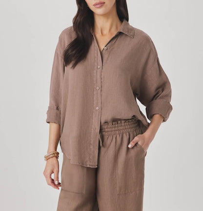 Linen Button Down Top