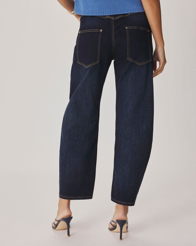 Barrel Leg Denim Pants