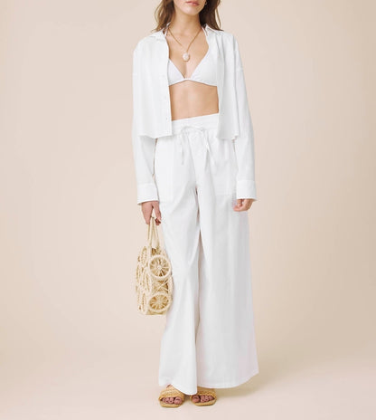 Poplin Button Down Top