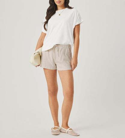 Textured Gentle Short Shorts