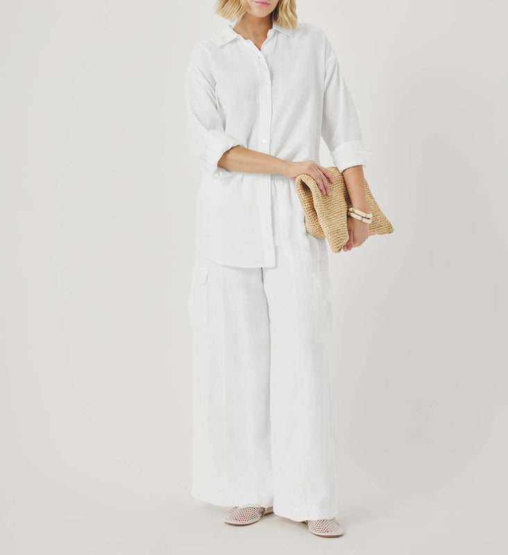 Linen Cargo Pant Pants