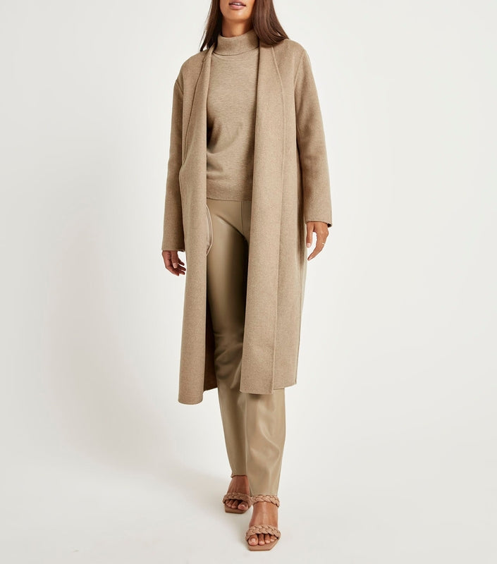 Waist Tie Wool Jacket