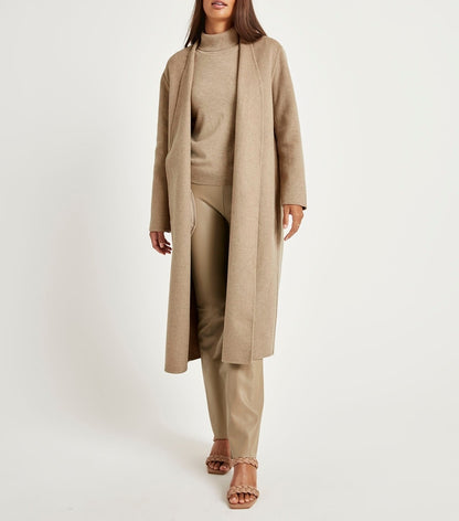 Waist Tie Wool Jacket