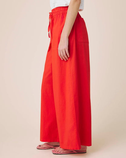 Casual Simple Poplin Pants