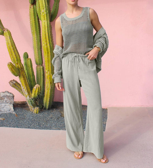 Woven Layered  Pants