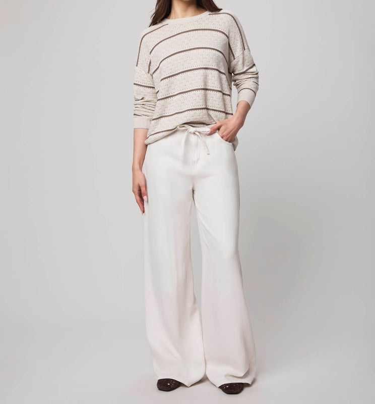 Cashblend Stripe Pointelle Sweater