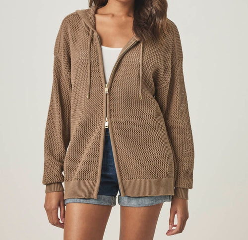 Layered Zip Sweater Hoodie