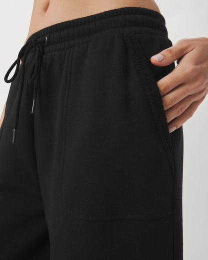 Textured Sweatpant Jogger Pants