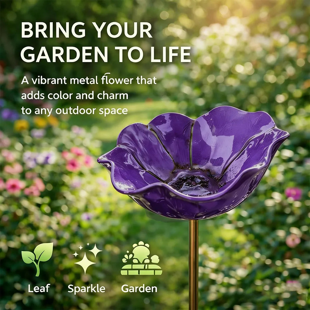 Mother's Day Gifts -- Handmade Metal Flower Garden Stake