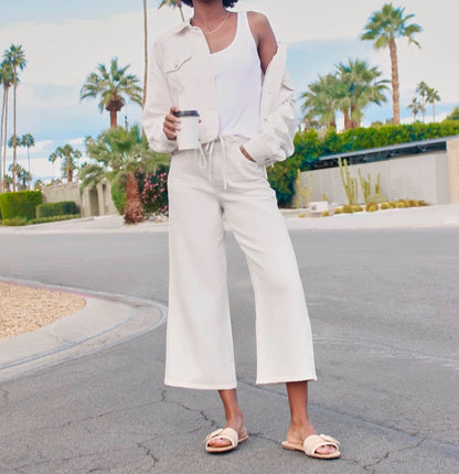 Lounge Denim Crop Pants