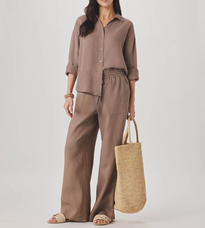 Linen Button Down Top