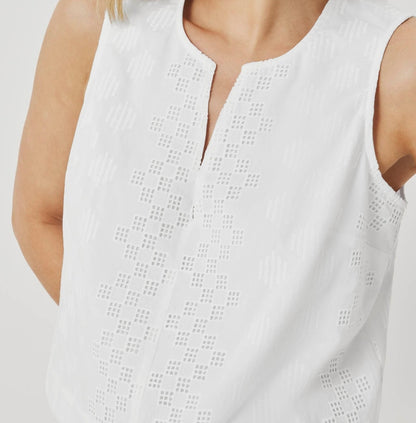 Lightweight Eyelet Tank Top