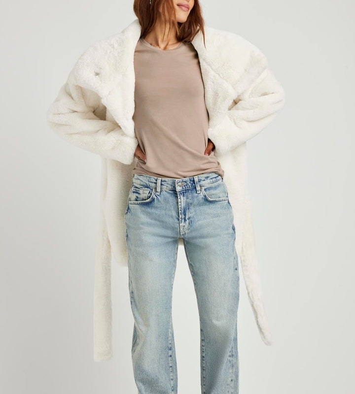 Airy Smooth Fur Jacket