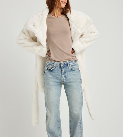 Airy Smooth Fur Jacket