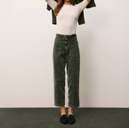 Relaxed Chenille Crop Cardigan