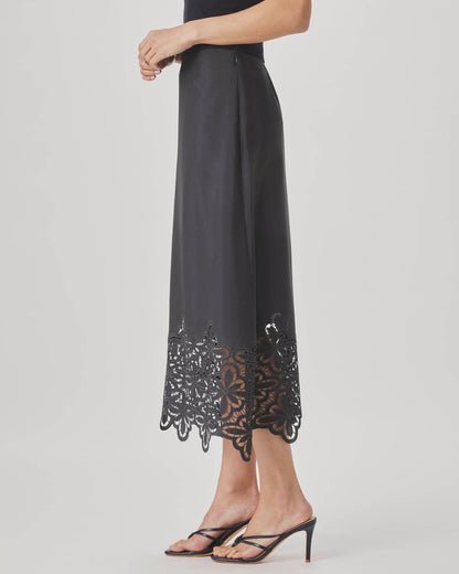 Layered Casual Eyelet Skirt