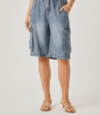 Lounge Denim Cargo Shorts