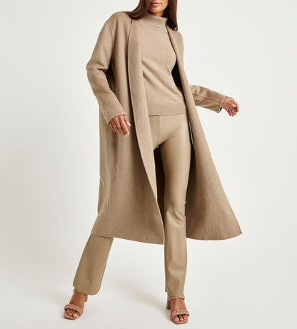 Waist Tie Wool Jacket