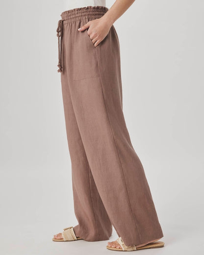 Linen Paperbag Pants